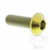 JMP Skrutka brzdového kotúča JMP Bolt M8X1.25 mm 25 mm Titan zlatá farba pre Kategória Yamaha xv950 r Bolt 2016-2021