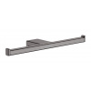 Hansgrohe AddStoris, držiak toaletného papiera dvojitý, kefovaný čierny chróm, HAN-41748340
