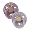 Bibs cumlíky kaučuk Colour 2 ks 0-6 mesiacov Liberty Fossil-grey-mauve