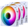 PHANTEKS M25 Gen2 PWM D-RGB Fan 3x-Pack - Reverse Blade, 140mm, white PH-F140M25R_G2_DWT01_3P