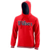 Pánske mikiny Wilson Chi Script PO Hoody-Slimfit M - wilson red - Červený (M)