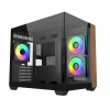 Cooler Master case Elite 481 Wood, mATX, Průhledná bočnice, 3x 120mm ARGB Fan, Černá