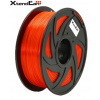 XtendLAN PETG filament 1,75mm priehľadný oranžový 1kg 3DF-PETG1.75-TOR 1kg
