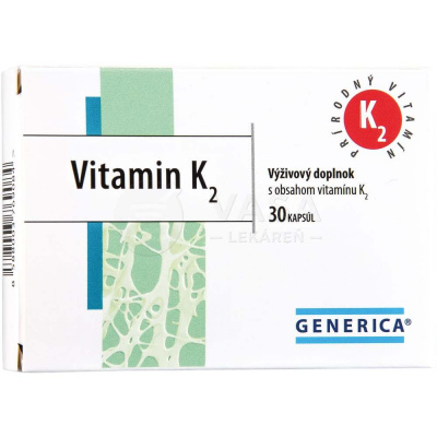 GENERICA Vitamin K2 30 kapsúl