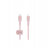 Belkin kábel Boost Charge Pro Flex USB-C to Lightning 2m - Pink (CAA011bt2MPK)