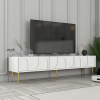 TV skrinka Lyon 43 - White, Gold