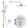 Kielle Oudee Podomítkový set termostatické baterie + příslušenství, chrom 20627SPT10