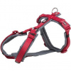 Trixie PREMIUM trekingový postroj, červená/grafit L:hruď:70-85cm/25mm