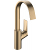 Hansgrohe Vivenis - Páková umývadlová batéria 210 s otočným výtokom a odtokovou súpravou s tiahlom, kartáčovaný bronz 75030140
