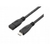 Predlžovač PremiumCord ku31mfa1 USB C samec - USB C samica 1,5 m čierny
