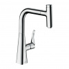 Hansgrohe Metris Select M71 - Kuchynská páková batéria 240, vyťahovateľný výtok, 1jet, chróm 14857000