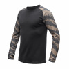Pánske tričko dl.rukáv SENSOR MERINO BLEND IMPRESS čierna/brush XL