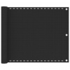 vidaXL Tieniaca plachta na balkón z HDPE 75x500 cm antracitová - Antracitová - 98712-60903