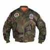 Detská bunda bomber Mil-Tec FLIGHT WOODLAND MA1, veľkosť 122-128 (7-8 rokov)