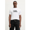 Bavlnené tričko Karl Lagerfeld 561235.755780 biela L