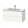Duravit L-Cube Umývadlová skrinka, 55x102x48 cm, 2 zásuvky, biela mat LC624201818