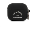 Karl Lagerfeld Rue St Guillaume silikónové púzdro pre Airpods 3 čierne KLACA3SILRSGBK