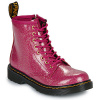 Dr. Martens Polokozačky 1460 J Fuchsia Silver Nebula Glitter Ružová