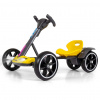 Elektrická motokára s diaľkovým ovládaním a LED efektmi GOKART BOLT Milly Mally yellow