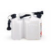 Kombikanister, priehľadný-štandard-5l+3l