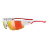Uvex Sportstyle 215, okuliare - White M.Red/ Mir.Red