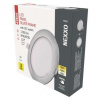 EMOS LED vstavané svietidlo NEXXO, kruhové, strieborné, 12W, CCT ZD1233