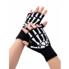 Rukavice - Čierne kostrové rukavice na Halloween (Čierne kostrové rukavice na Halloween)