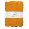Luxusná bavlnená pletená deka, dečka CUBE, 80 x 100 cm - horčicová Baby Nellys 8596309346427
