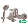 Rav slezák Vanová baterie RAV SLEZÁK Nil se sprchovým setem 150 mm metal grey NL254.5/1MGL