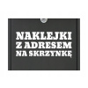 Poštová schránka - Nálepka pre písma. Adresy. Ulica. Číslo popisné (Poštová schránka - Nálepka pre písma. Adresy. Ulica. Číslo popisné)