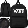 Mestský batoh Vans Skool Print Backpack Black VN000H50BLK1 čierny (ŠKOLSKÝ BATOH VANS OLD ŠKOLKA KLASICKÉ ČIERNE LOGO VEĽKÉ DO MESTSKEJ ŠKOLY)