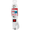 Cable GERMAN socket Strend Pro DG-803BK 3,00 m, 3 sockets, HU, RO, SRB, CRO + switch
