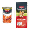 animonda GranCarno Original 6 x 400 g + granuly 1 kg zadarmo - hovädzie a kuracie Original Junior 6 x 400 g