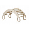 Hojdačka Montessori mdf biely + šmýkačka / klzák + matrac béžový KIDS