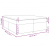 vidaXL Boxspring posteľ s matracom čierna 200x200 cm látka - Čierna - 161562-56807