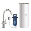 Grohe Red Drezová batéria Duo s ohrevom vody a filtráciou, zásobník L, supersteel 30079DC1-GR