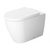 Duravit ME by Starck - Stojace WC, zadný odpad, s HygieneGlaze, biela/matná biela 2169099000