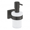 Grohe Start Cube Dávkovač tekutého mydla s držiakom, čierny matný 410982430