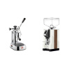 La Pavoni Europiccola Lusso + Eureka Mignon Specialita, WD white, walnut