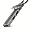 AXAGON HUE-STC, 4x USB ALU STRIP hub, 1x USB-A 5Gbps, 2x USB-A & 1x USB-C /USB-C 12cm