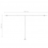 vidaXL Ručne zaťahovacia markíza s LED 500x300 cm antracitová - Antracitová - 173251-107508