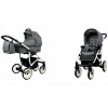 Detský kočík 2v1 BabyLux LARGO kombinovaný kočík s vaničkou a športovou sedačkou, ľahký, s taškou