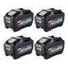 Makita 4x BL 4050 F akumulátor 40 V max. 5,0 Ah / 5000 mAh Li-Ion XGT ( 4x 191L47-8 ) IP64 s indikátorom stavu nabitia
