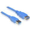 DeLOCK USB 3.0-A M/F - 1m USB kábel USB A modrý (DL82538)