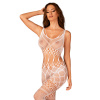 Jemné body G330 bodystocking - Obsessive S/M/L bílá