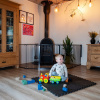 Baby Dan Univerzálna priestorová zábrana BabyDan Carl XX Wide, čierna 90cm - 278cm