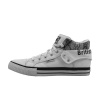 British Knights Roco PU Hi Tops Ladies White/Black/Snake 8 (42)