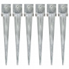 vidaXL Kotviace hroty 6 ks 14x14x91 cm