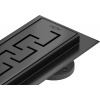 Odtokový žľab nízky MEXEN FLAT BLACK 90 cm - vzor G15 1724090-15