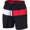 Tommy Hilfiger MEDIUM DRAWSTRING čierna,červená,biela Pánske kúpacie šortky S
